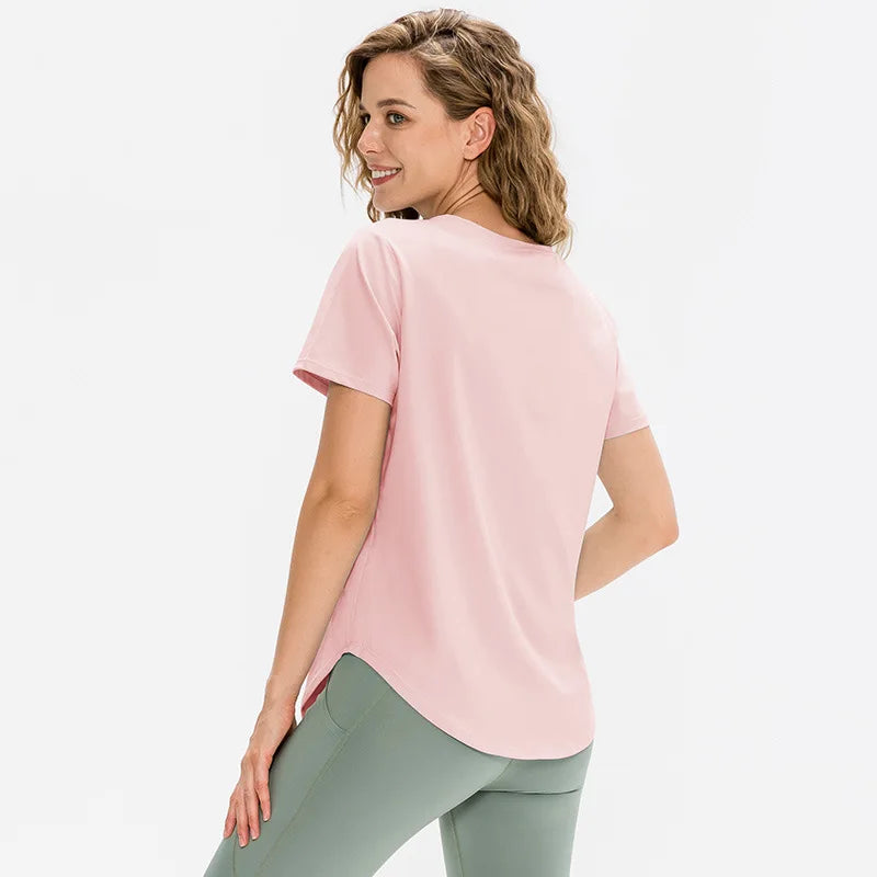 Women Seamless Quick Dry Yoga Shirt