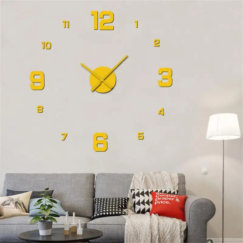 Creative Modern 3D Home Wall Clock Free Design