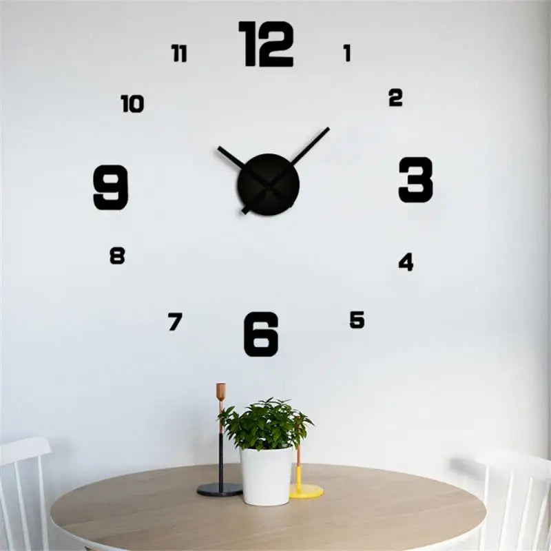 Creative Modern 3D Home Wall Clock Free Design