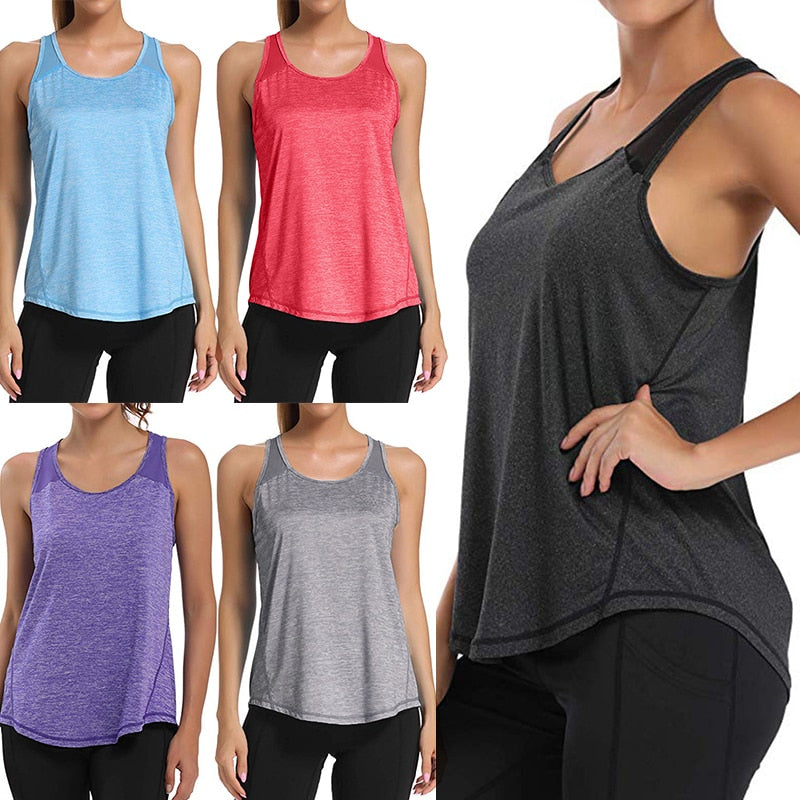 Yoga Breathable Workout Tank Top Running Clothes Quick Dry