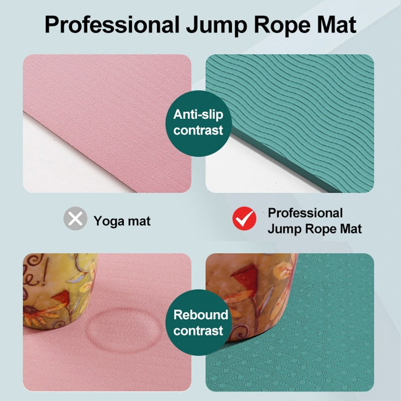 Jump Rope Mat Non-slip Silent Sport Fitness Cushion Floor Mat