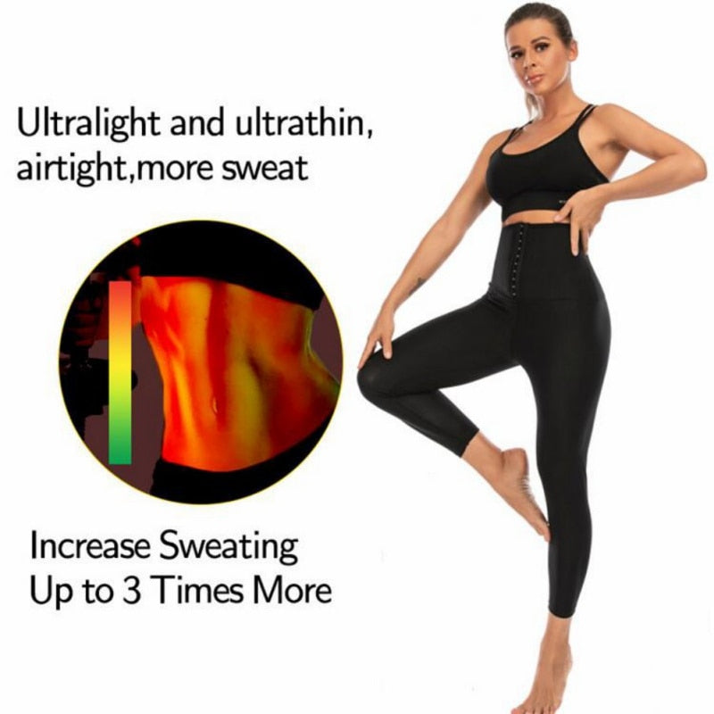 Sauna Leggings Compression High Waist Yoga Pants Thermo Shaper